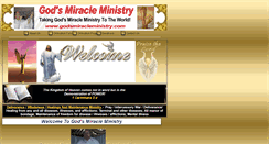 Desktop Screenshot of godsmiracleministry.com